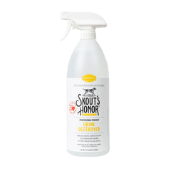 Skout's Honor eliminateur-urine-chien : bouteille prête à traiter taches et odeurs sur moquette.