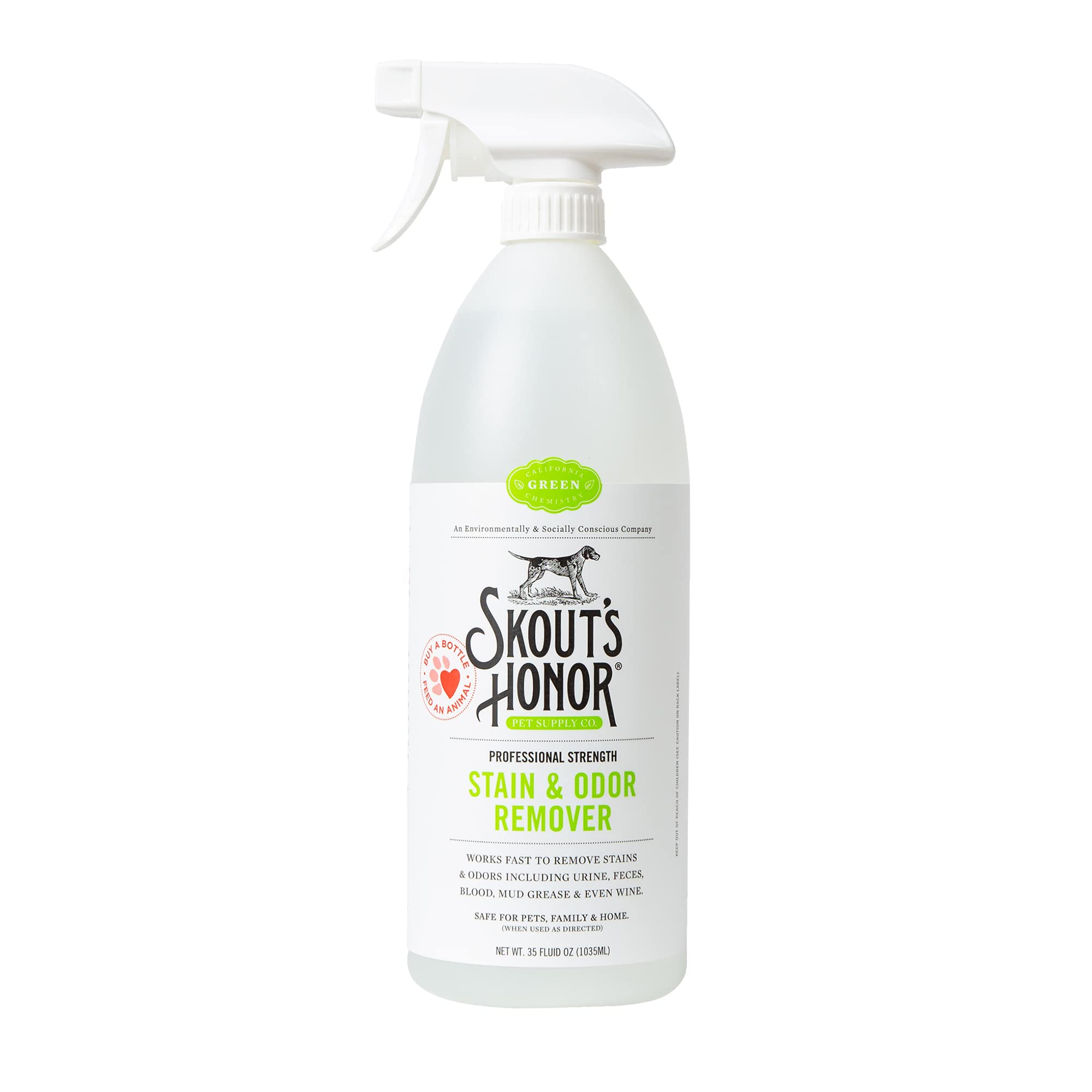 SKOUT'S HONOR – Bouteille nettoyant taches et odeurs pour surfaces lavables (avantage: nettoyage efficace).
