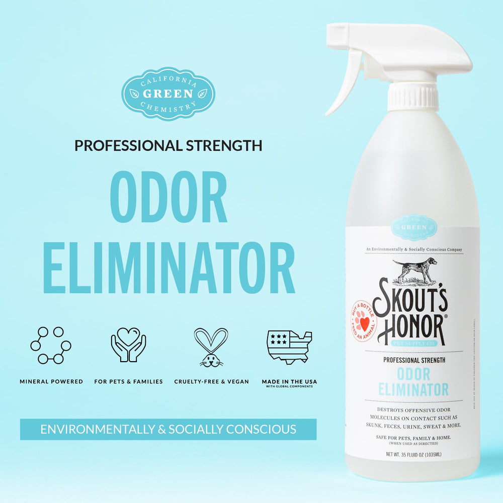 Skout's Honor – destruction des molécules d’odeur au contact sur les surfaces.