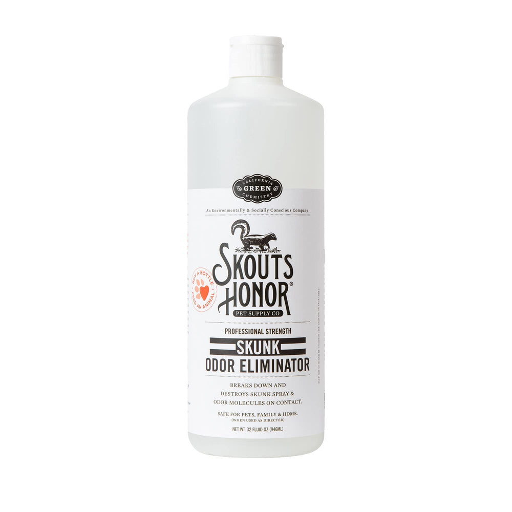 Skout's Honor Éliminateur d'Odeur Mouffette – bouteille prête à l'emploi et efficace.