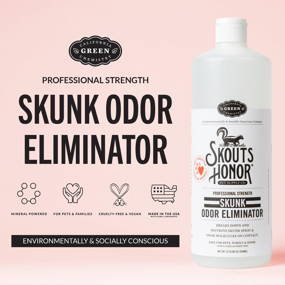Skout's Honor élimine les odeurs sur surfaces intérieures.