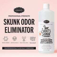 Skout's Honor élimine les odeurs sur surfaces intérieures.