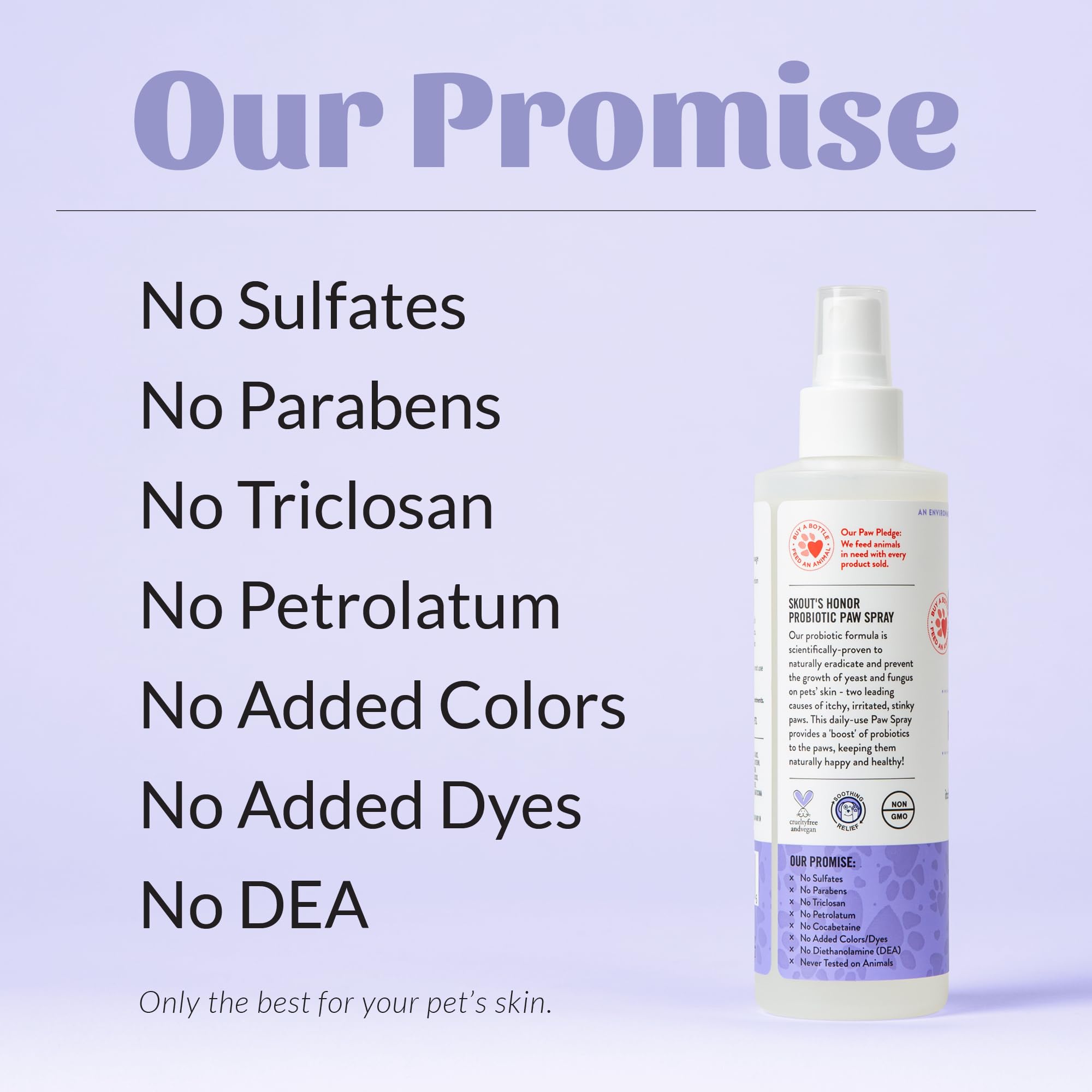 Formule non médicamenteuse du spray pattes Skout's Honor