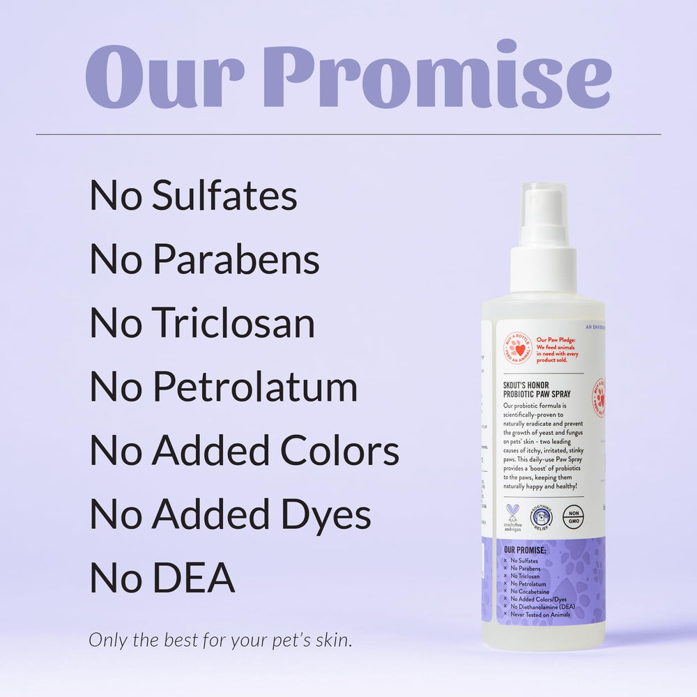 Formule non médicamenteuse du spray pattes Skout's Honor