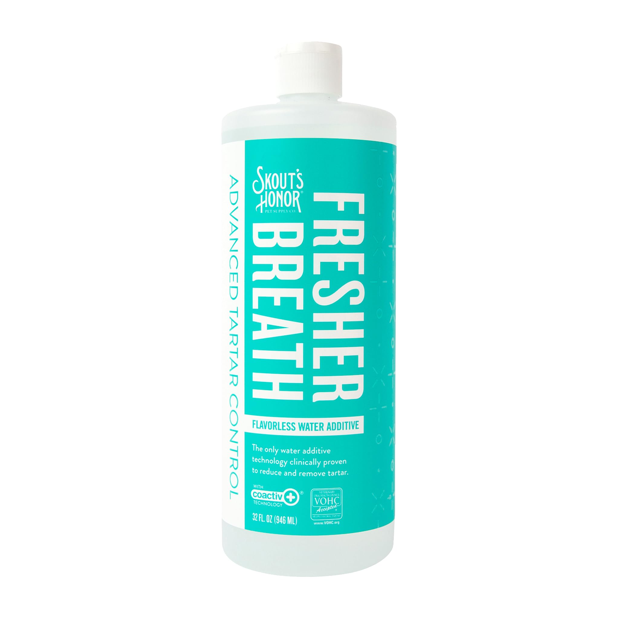 SKOUT'S HONOR Fresher Breath en bouteille, haleine potentiellement plus fraîche.