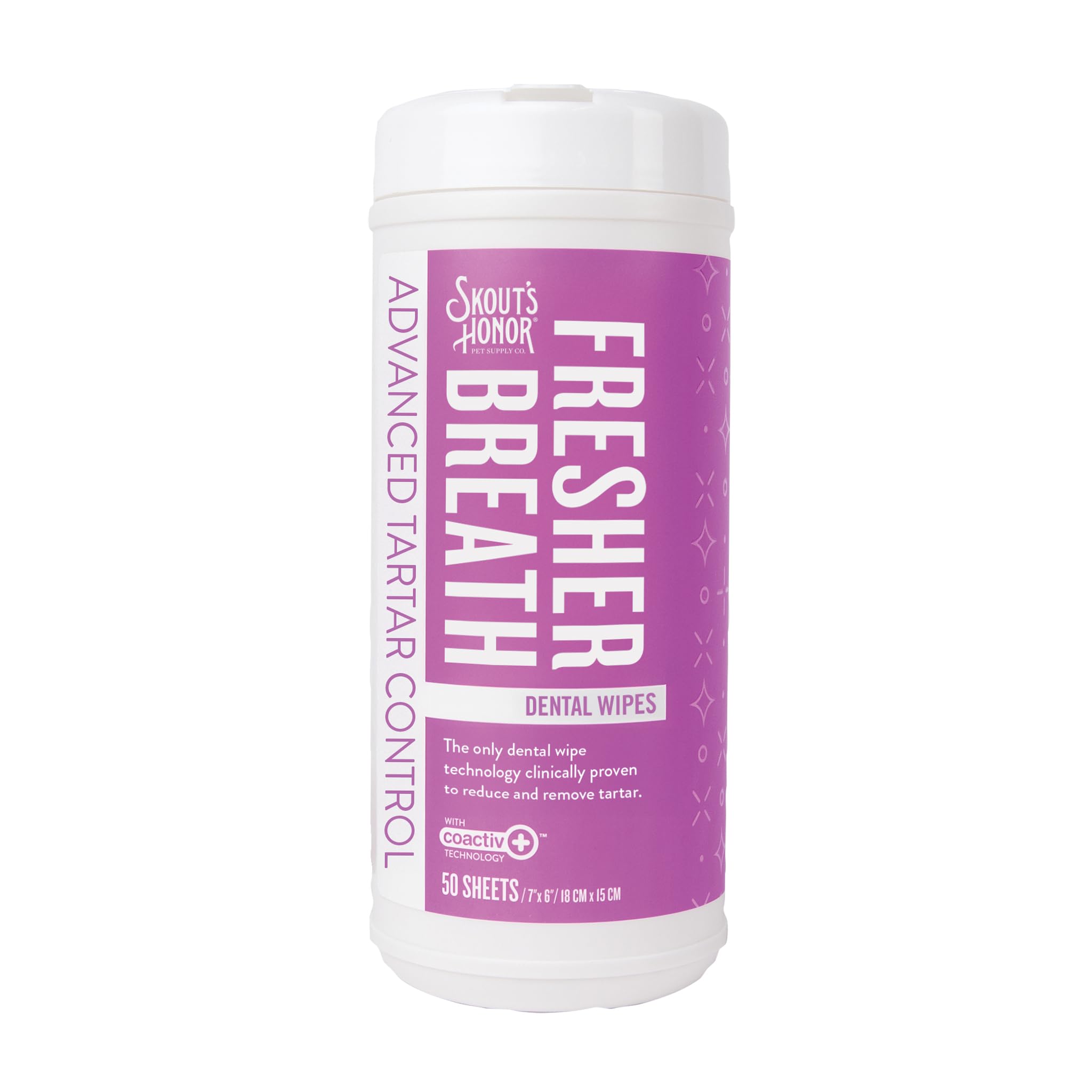 SKOUT'S HONOR Fresher Breath lingettes dentaires, ensemble pratique pour entretien rapide.