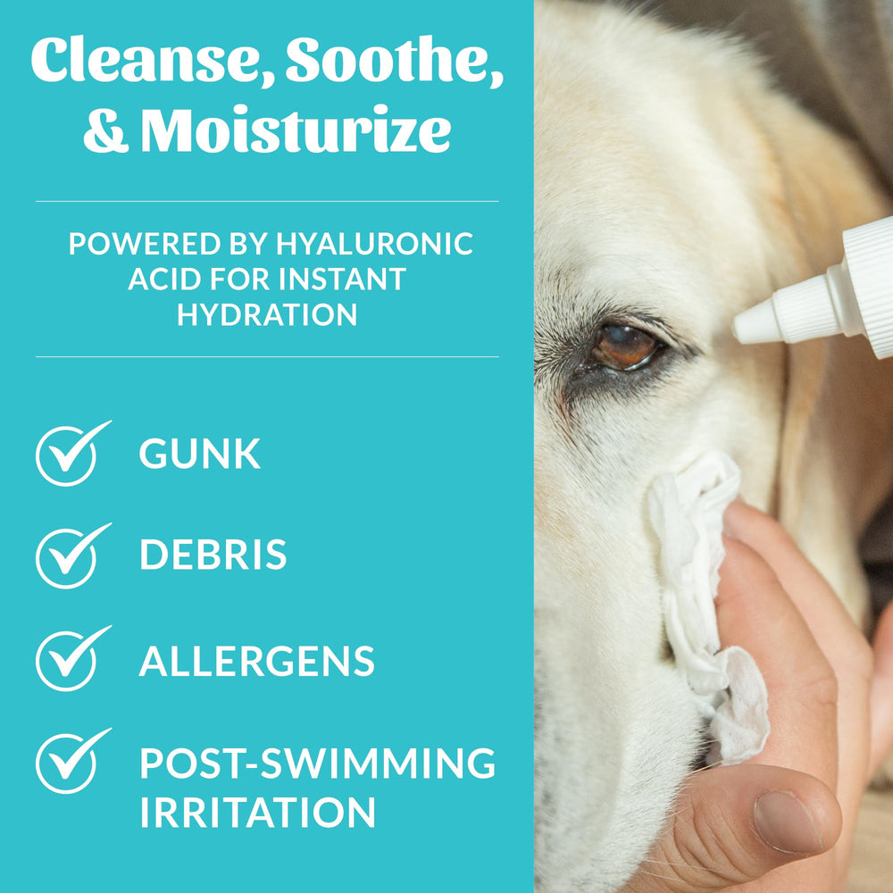 HydroClear SKOUT'S HONOR facilite l'usage quotidien des yeux des animaux.