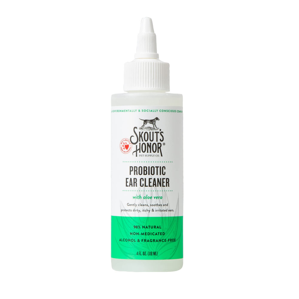 Nettoyant d’oreilles Skout's Honor pour chien – bouteille pratique pour l’entretien régulier.