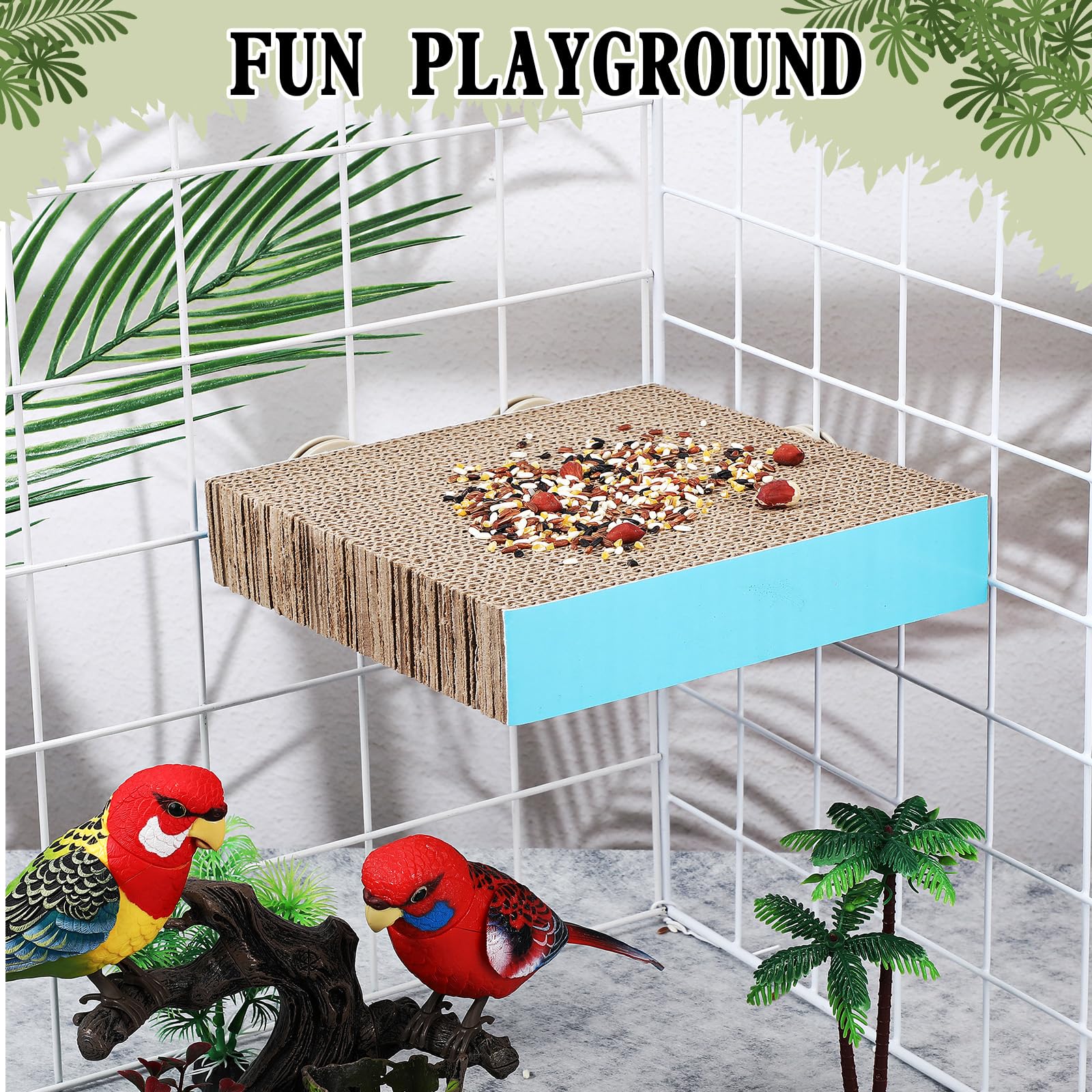 Skyygemm matériel-durable-papier-ondule-pour-oiseaux – design résistant pour mastication.