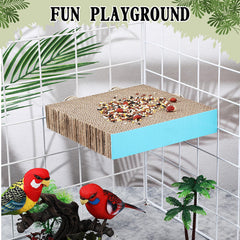 Skyygemm matériel-durable-papier-ondule-pour-oiseaux – design résistant pour mastication.