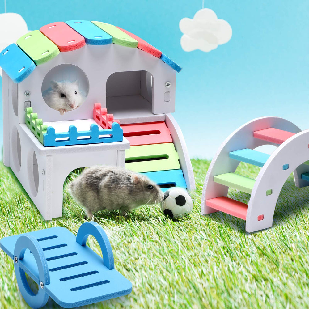Skylety ensemble-accessoires-habitat-petits-animaux, cadre attractif pour rongeurs.