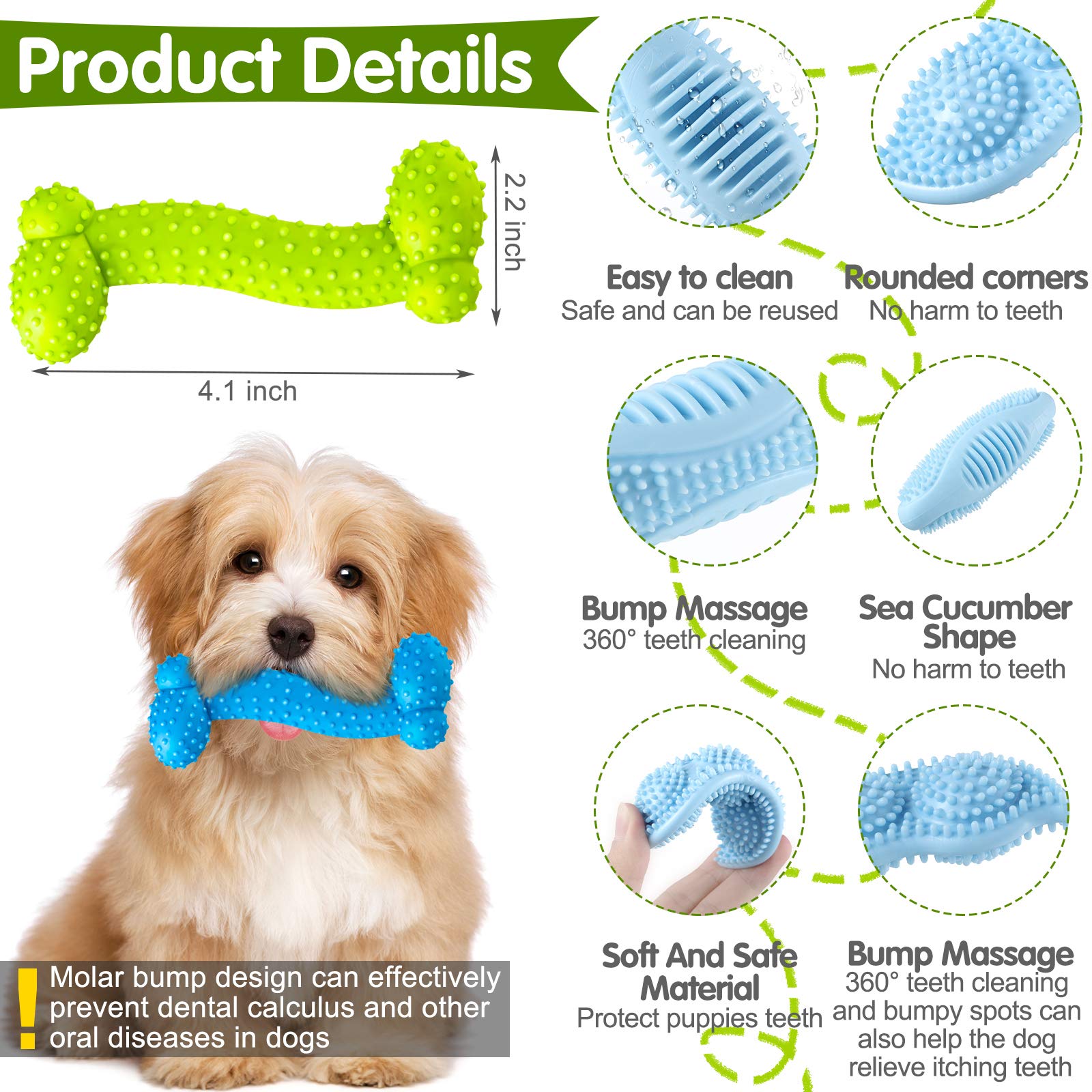 Skylety forme pois chiot rose: stimulations mentales et dentition