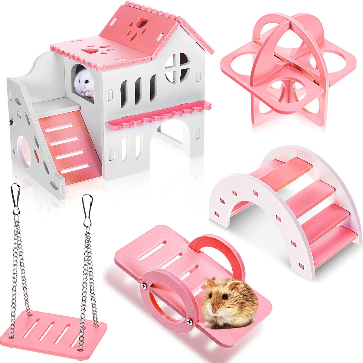 Skylety maison-hamster-double-etage: espace sécurisé pour hamster curieux.