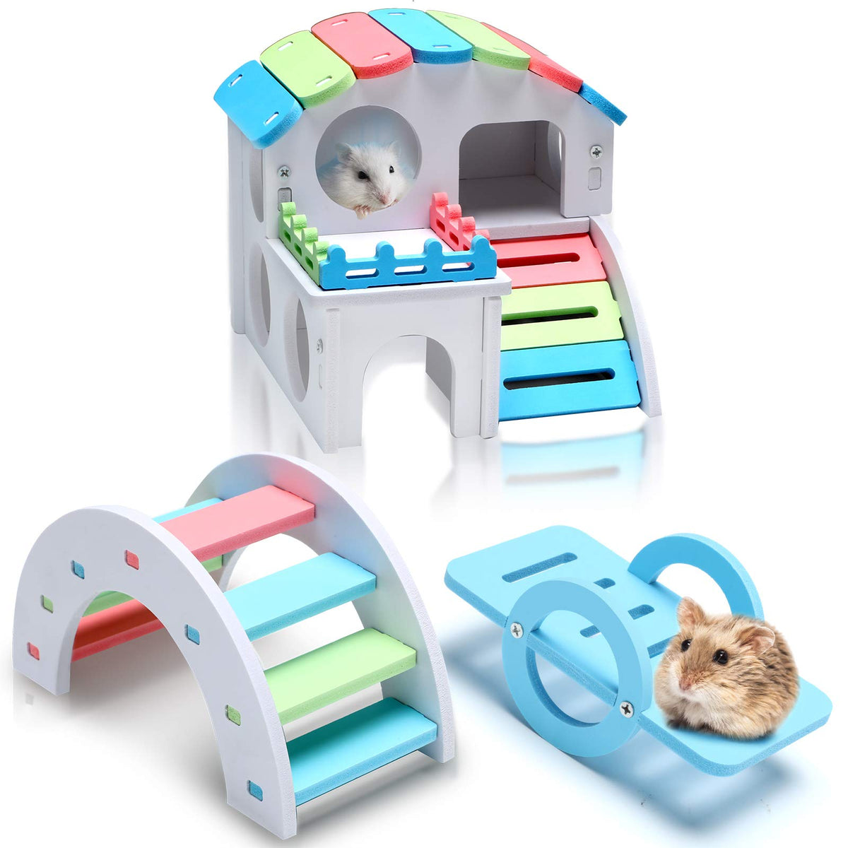 Skylety maison hamster hawaienne, abri sûr et élégant pour petits animaux.