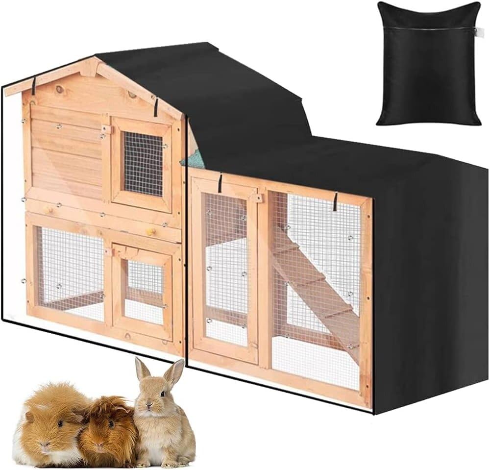 Skyour, couverture triangle clapier lapin, protection extérieure durable et imperméable