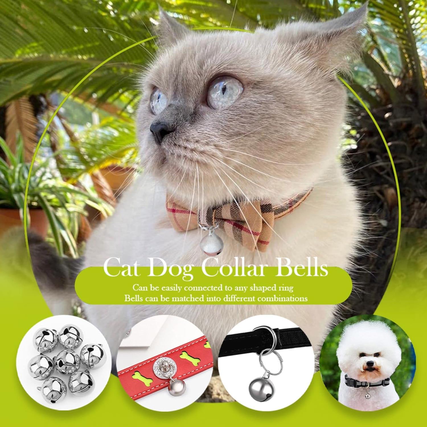 Cloche anti-perte SKYPIA pour chien et chat, son clair et discret.