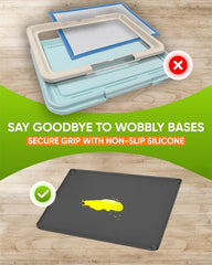 Skywin TidyFriend bords-eleves-hauts limitent les debordements et facilitent le nettoyage.