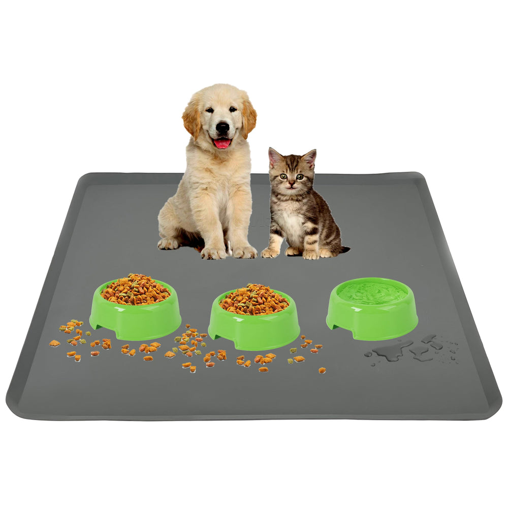 Skywin TidyFriend tapis-nourriture-chien 28x30, anti-glisse pour repas propres.
