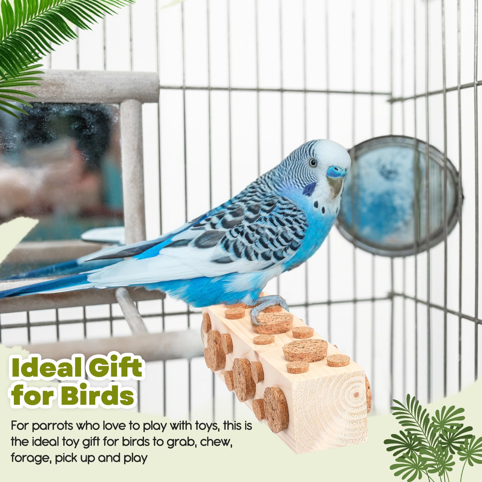 Skyygemm cadeau jouet oiseaux : idéal pour petites et moyennes espèces.