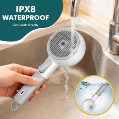 SLAVOL brosse vapeur chat, réservoir et bouton libération facilitant le nettoyage.
