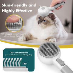SLAVOL brosse vapeur chien anti-statistique aide à démêler sans tirer.