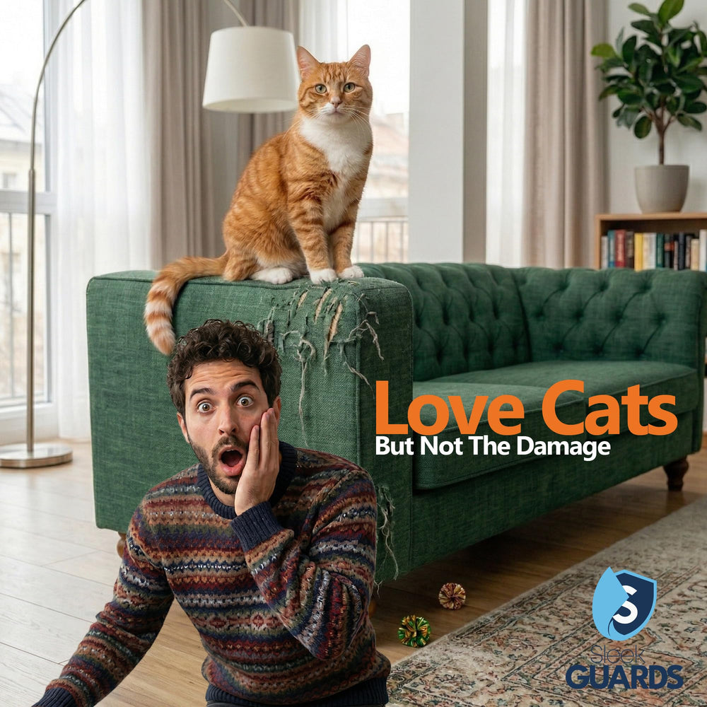 Sleek Guards solution tout-en-un, idéale pour foyers multi-chats.