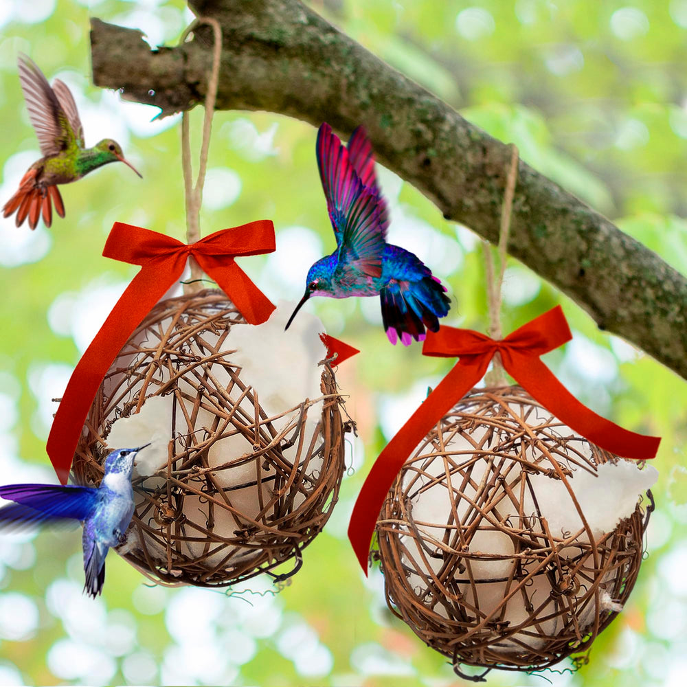 Balles Slivche nid d'hirondelle avec corde prt e0 accrocher, parfait pour le jardin.