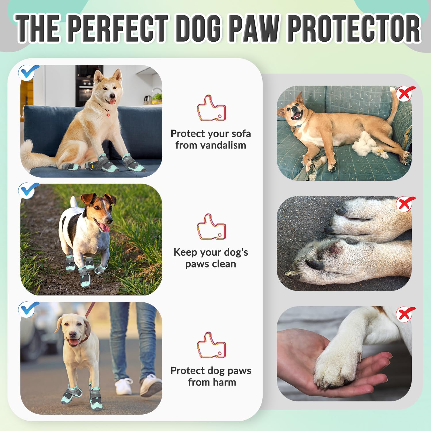 SlowTon bottes pour chien vert guide des tailles pour choisir la pointure