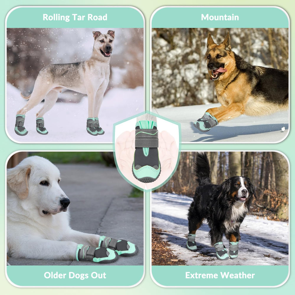 SlowTon bottes pour chien vert utilisation extérieure lors des sorties