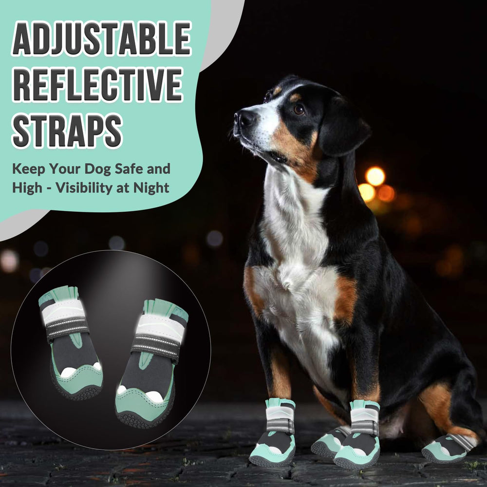 SlowTon bottes pour chien vert utilisation nocturne et sécurité