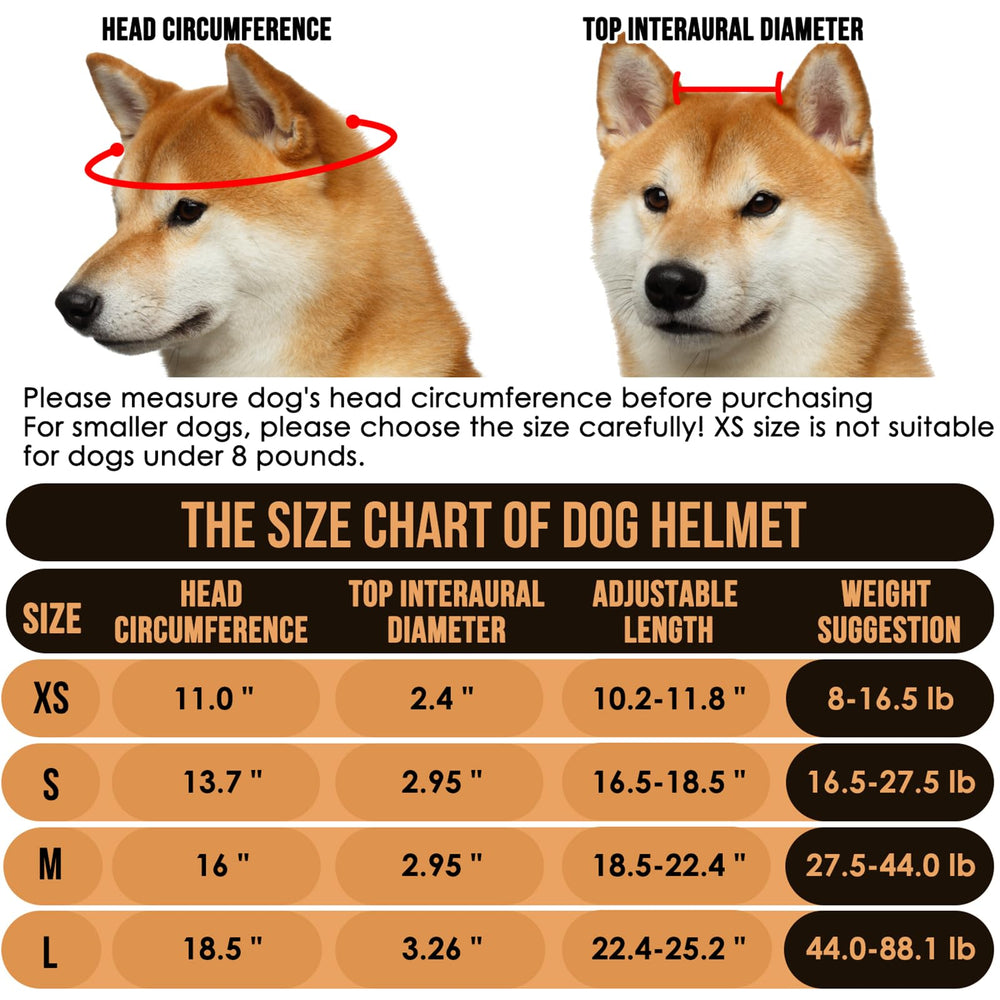 SlowTon casque-chien en ABS robuste pour une protection durable.