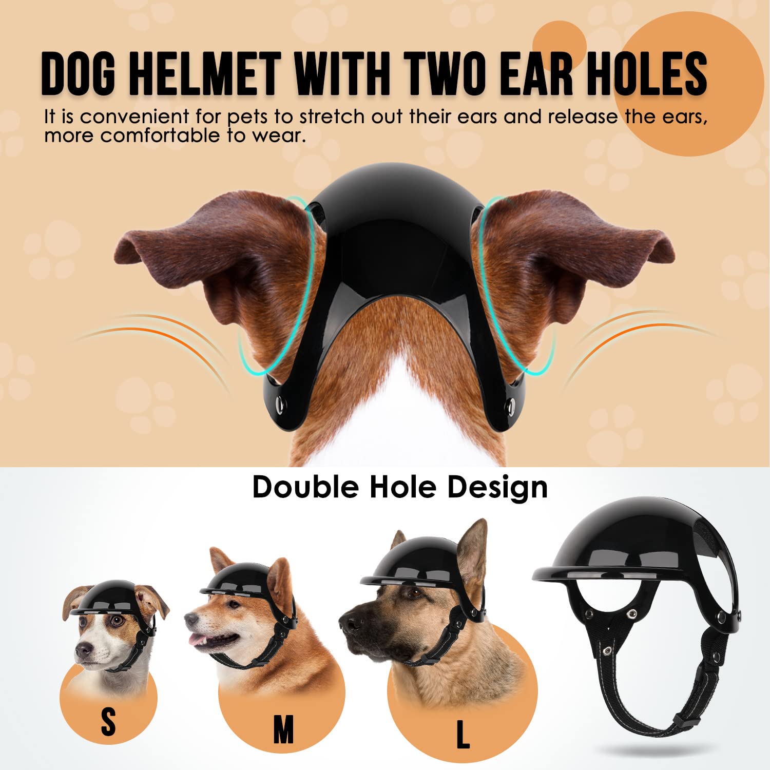 SlowTon casque-chien: oreilles ouvertes pour plus de confort.