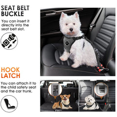 SlowTon ceinture-securite-chien-voiture-elastique: amortisseur intégré pour plus de confort.
