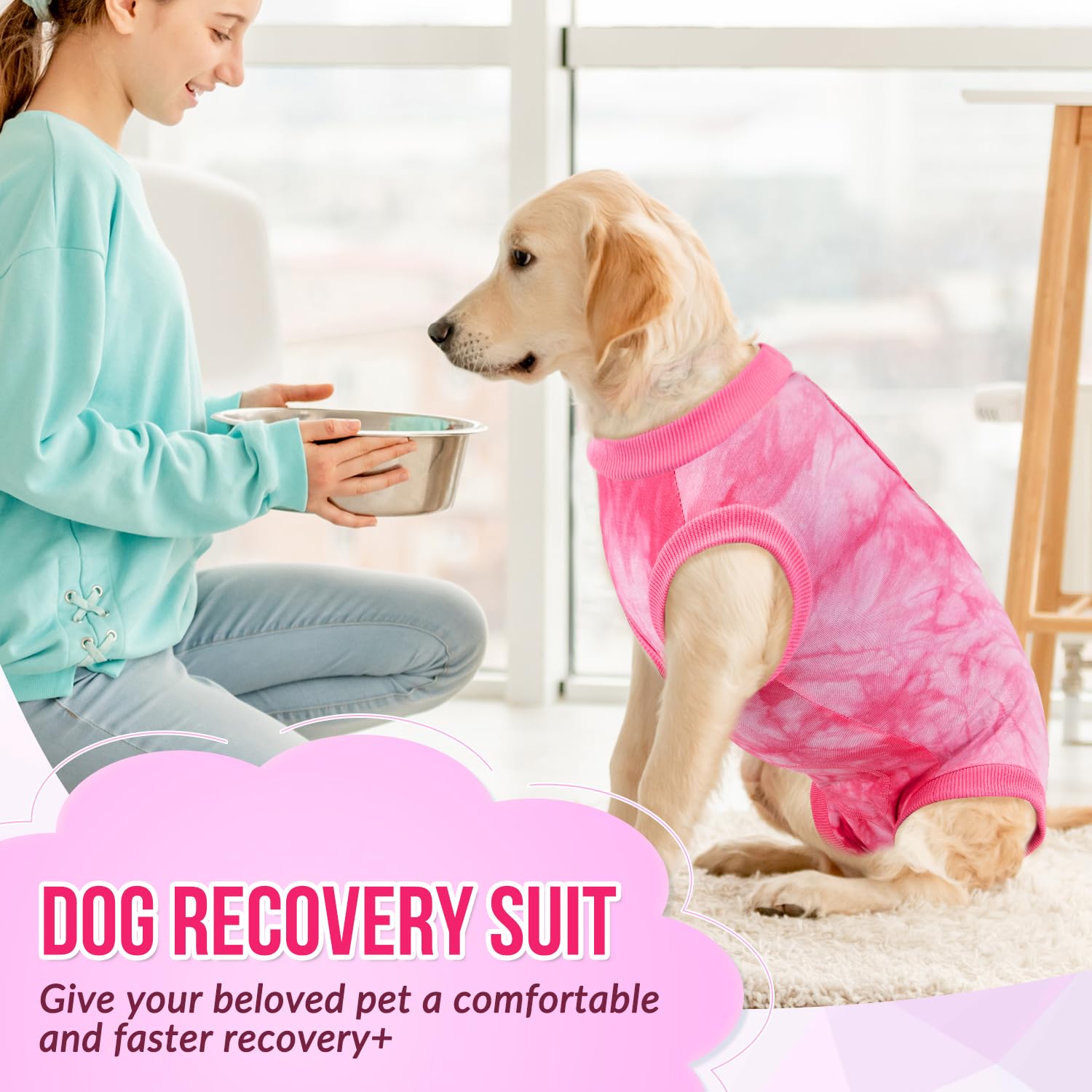 SlowTon veste rétablissement design discret rose, facile à porter.