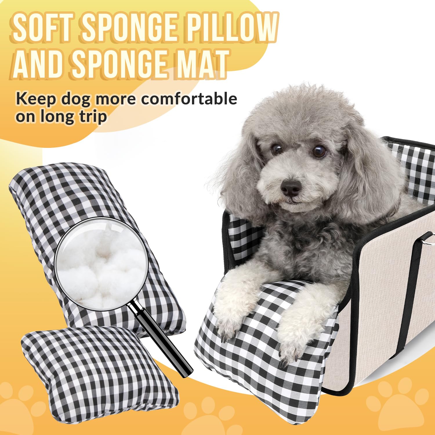 SlowTon Console Dog Seat attaches au centre-console pour installation rapide.