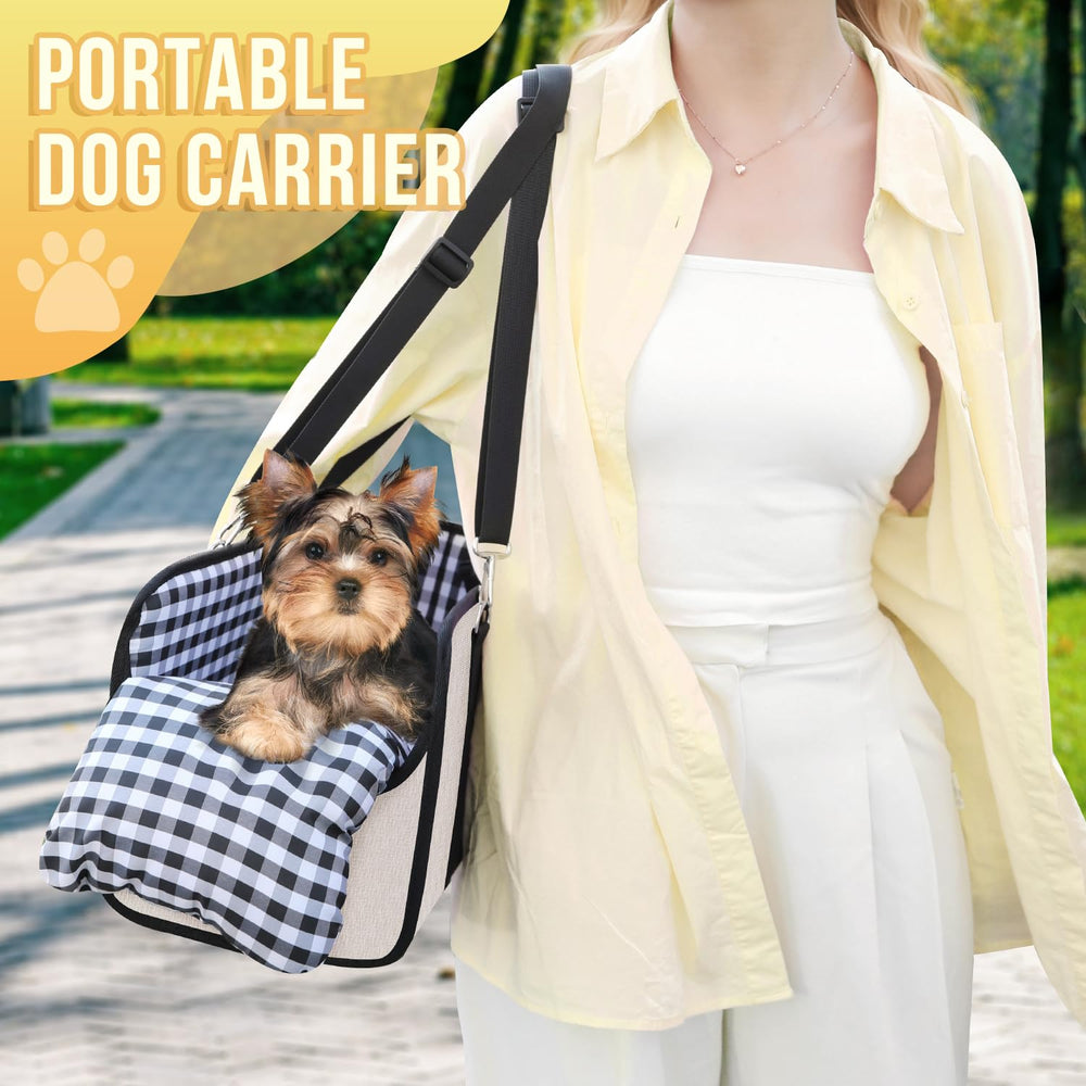 SlowTon Console Dog Seat convient aux petits chiens jusqu’à 11 livres.