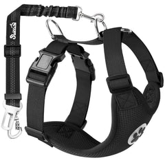 SlowTon harnais ceinture pour chien avec sangle nylon pour sécurité en voiture