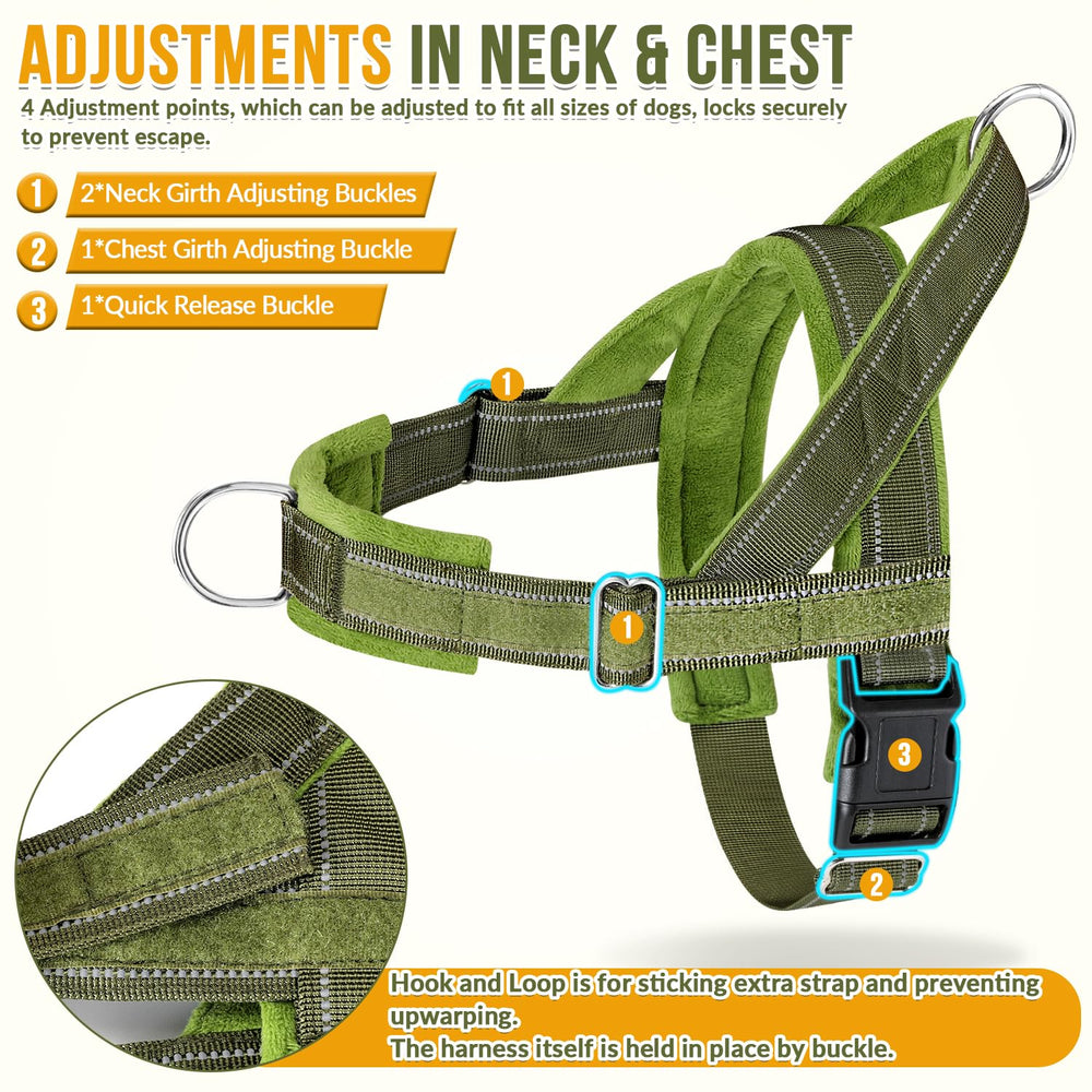 Attache 360° réfléchissant évitant les enchevêtrements et assurant sécurité.