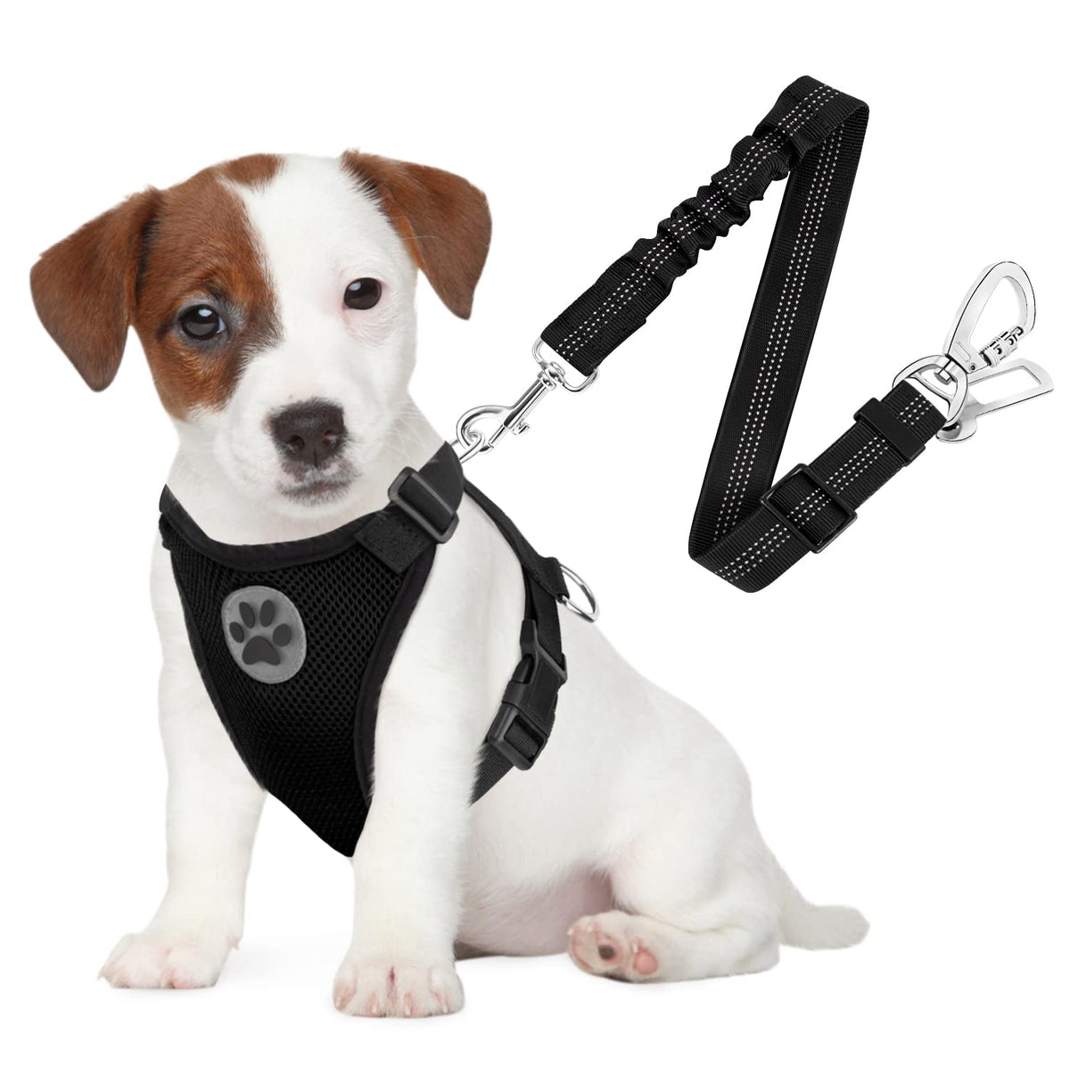 SlowTon harnais-chien pour voiture 2 en 1 avec sécurité renforcée en trajet.