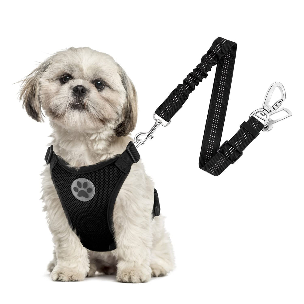 SlowTon harnais sécurité chien voiture avec double clip, stabilité renforcée.