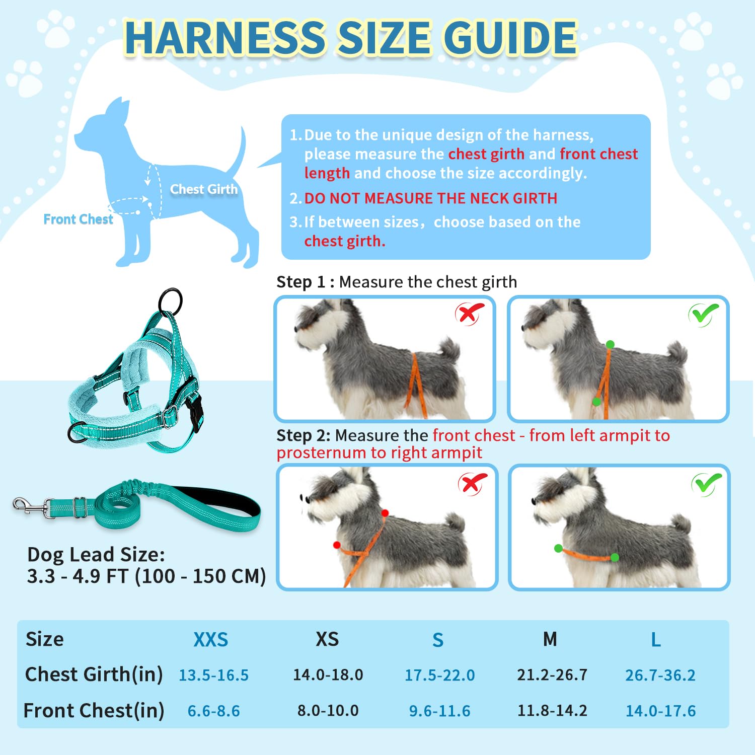 SlowTon harnais léger et durable, idéal pour petits chiens.