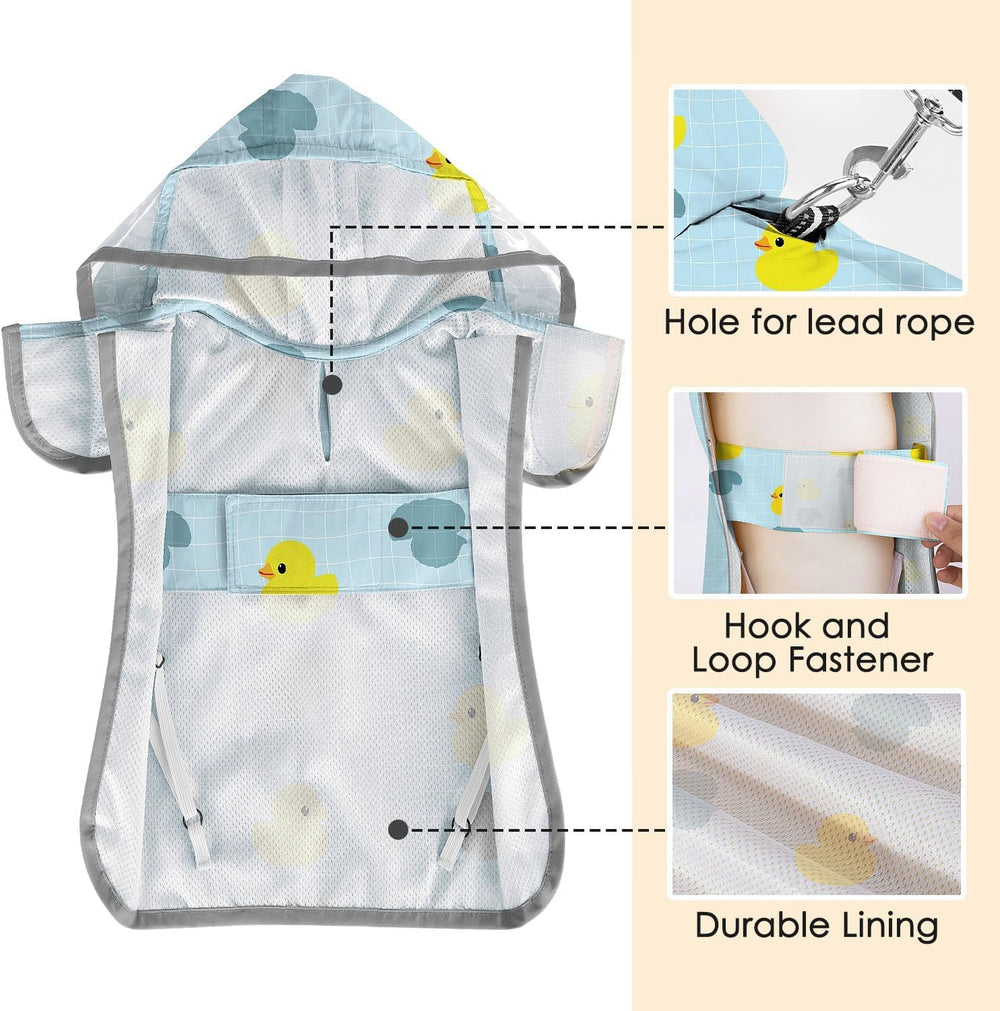 SlowTon manteau-pluie-chien-systeme-reglable: ajustement confortable pour la plupart des chiens.