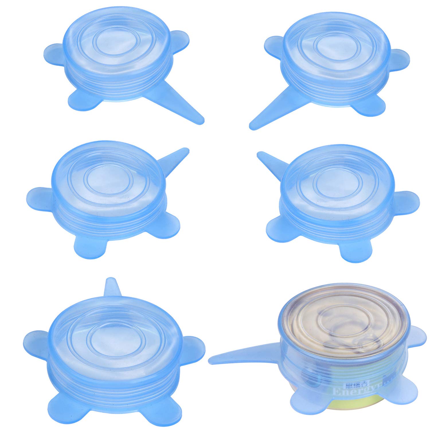 Couvercle SLSON bleu pour boîtes de conserve pour animaux, fraîcheur préservée.