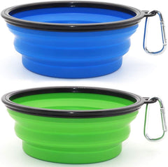 Bol SLSON pliable pour chien grand plié, transport facile en voyage.