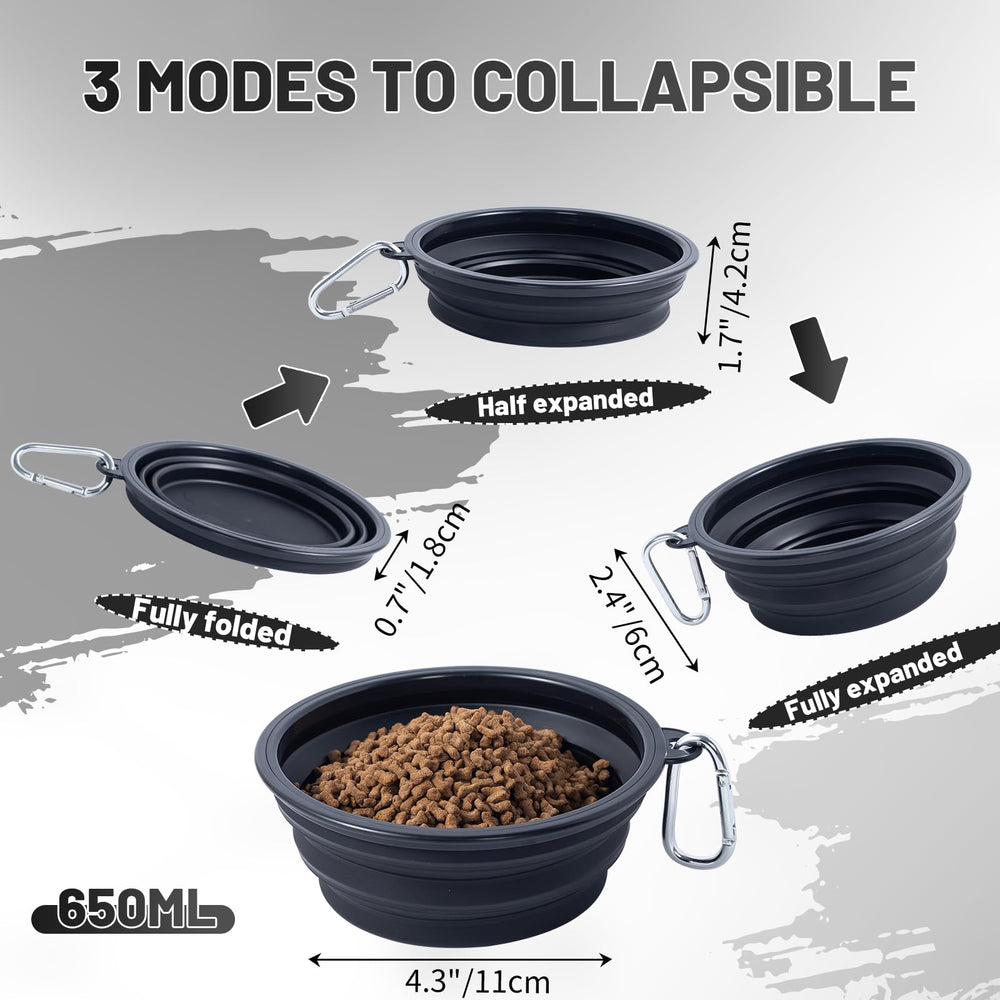 Bol de nourriture répliable SLSON taille moyenne, adapté à la plupart des chiens et chats.