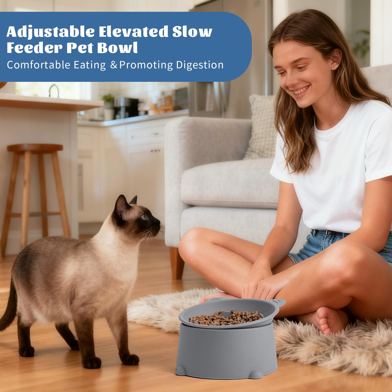 SLSON bol amélioration de la posture lors du repas pour chien et chat