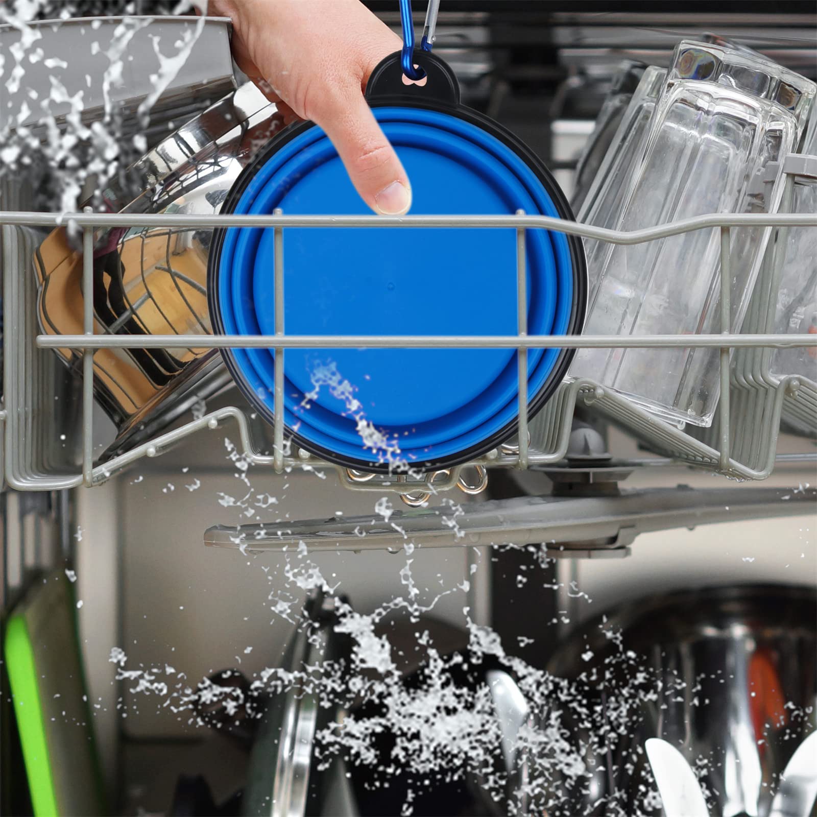 Deux couleurs SLSON pour séparer nourriture et eau lors des déplacements.