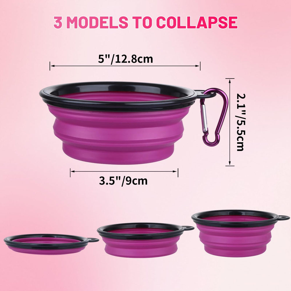 Petit bol SLSON pliable pour petits chiens et chats, voyage pratique.