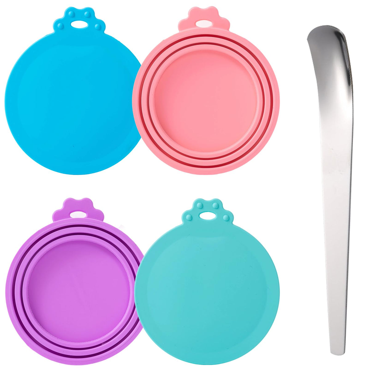 SLSON couvercle universel pour conserves d'animaux en silicone, garde la nourriture fraîche