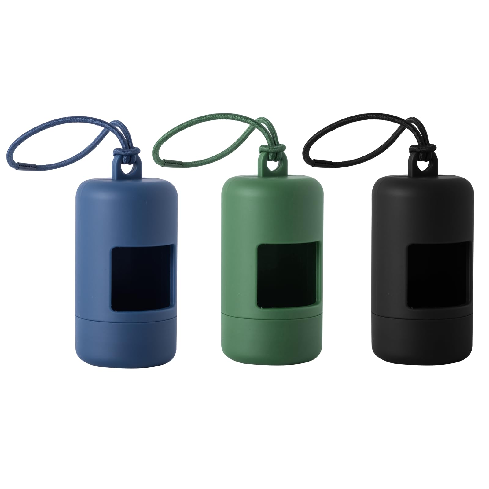 SLSON distributeur sacs à crottes bleu fixé sur la laisse, pratique en promenade.